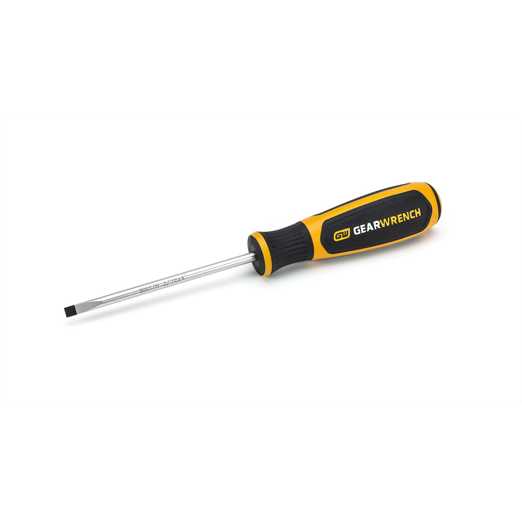 GearWrench Cabinet Dual Material Screwdriver — 3/16in. x 4in., Model# KDT80017H